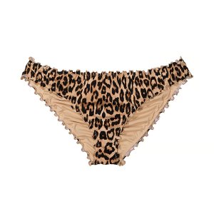 Плавки бикини Victoria's Secret Swim Mix & Match Ruffle Cheeky Smooth, леопардовый Victoria's