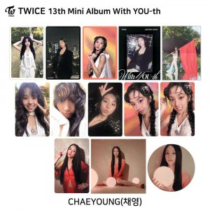 TWICE 13-й мини-альбом с молодежной фотокарточкой, плакатом, пленкой, стикером Chaeyoung KPOP K-POP