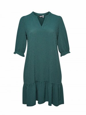 Рубашка-платье , трава зеленая Aprico