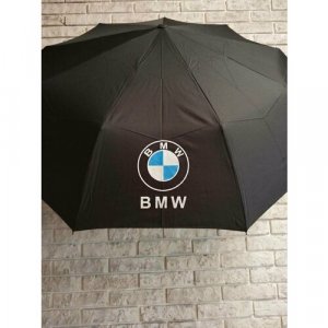 Зонт, черный BMW. Цвет: черный/бежевый