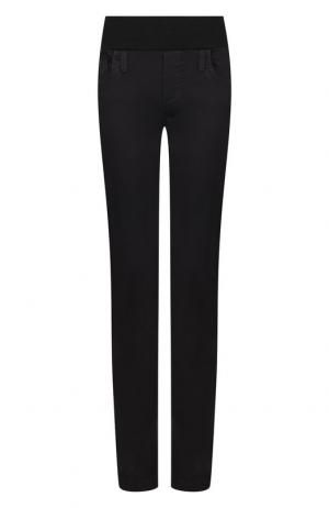 Однотонные джинсы прямого кроя Pietro Brunelli. Цвет: чёрный