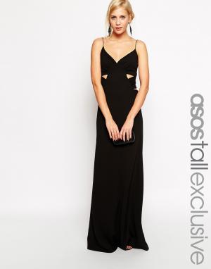 Вечернее платье ASOS TALL Premium. Цвет: черный