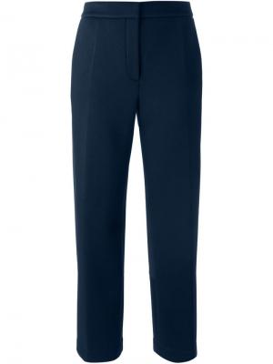 Укороченные брюки в стиле колор-блок Cédric Charlier. Цвет: синий