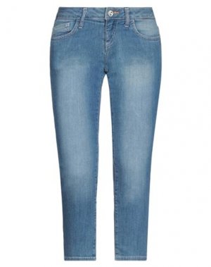 Укороченные джинсы EAN 13. Цвет: синий
