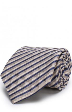 Шелковый галстук в полоску Giorgio Armani. Цвет: разноцветный