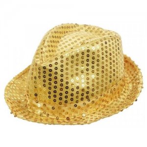 Карнавальная шляпа с пайетками Диско, цвет золотой Happy Pirate. Цвет: золотистый