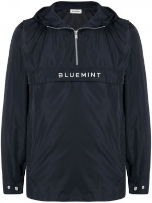Куртка Axel с капюшоном и логотипом Bluemint. Цвет: синий