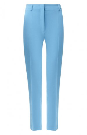Укороченные шерстяные брюки Emilio Pucci. Цвет: голубой