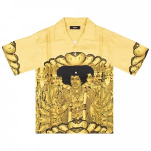 Рубашка с короткими рукавами Jimi Hendrix, Желтая Amiri