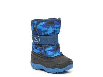 Снежные ботинки Snowbug 6 — детские , синий/черный камуфляж Kamik