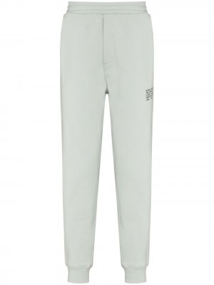 Distort cotton track pants Helmut Lang. Цвет: зеленый