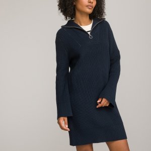 Платье-пуловер LaRedoute. Цвет: синий