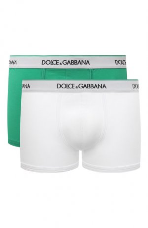 Комплект из двух боксеров Dolce & Gabbana. Цвет: зелёный