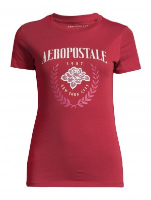 Рубашка AÉROPOSTALE, бургундия Aeropostale