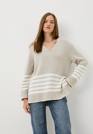 Пуловер Tom Tailor. Цвет: бежевый