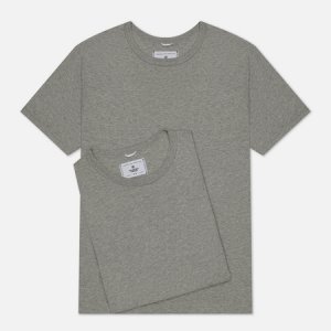 Комплект мужских футболок Knit Jersey Set 2 Pack Reigning Champ. Цвет: серый