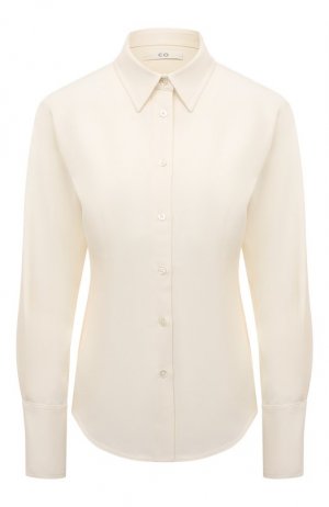 Рубашка из вискозы и шерсти Co. Цвет: белый