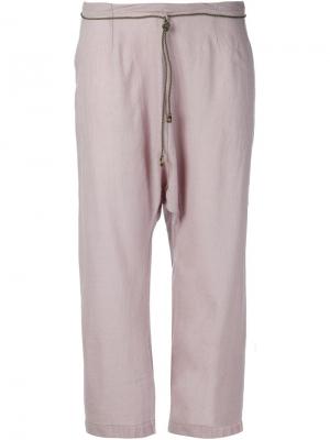 Укороченные брюки Dosa. Цвет: серый