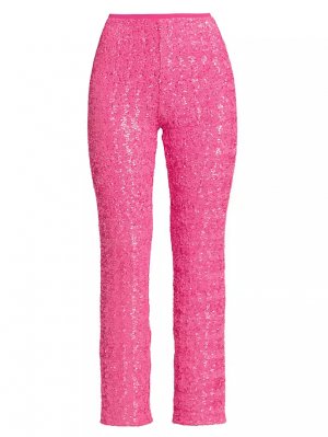 Укороченные брюки-клеш Linettir с пайетками и , цвет spicy pink Chiara Boni La Petite Robe