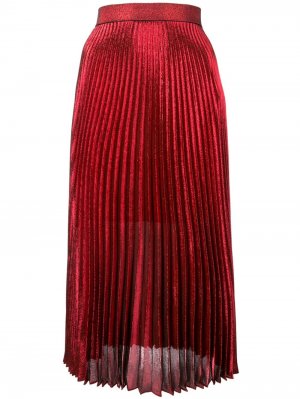 Плиссированная юбка миди Christopher Kane. Цвет: красный