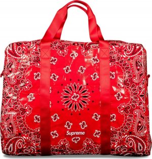 Сумка Bandana Tarp Large Duffle Bag Red, красный Supreme