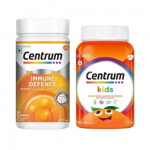 Набор жевательных конфет для иммунной защиты и детей (30 шт + 30 шт), Immune Defence Gummies & Kids Set, Centrum
