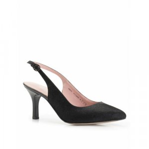 Туфли слингбэки женские кожаные классические, размер 39, черный Belwest. Цвет: черный