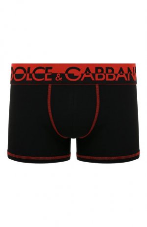 Хлопковые боксеры Dolce & Gabbana. Цвет: чёрный