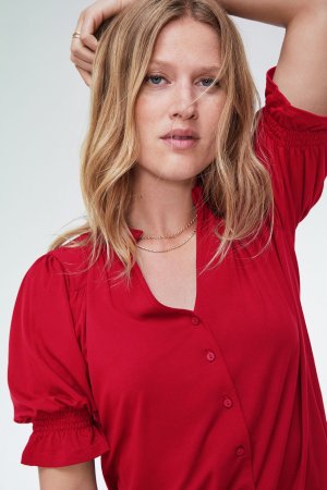 Красная блузка Noa из волокон Lenzing Ecovero , красный Baukjen
