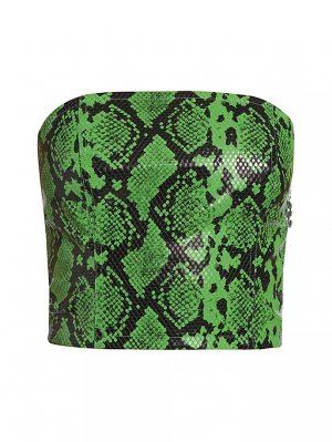 Бандо Twister из искусственной змеиной кожи , цвет grass green Simon Miller