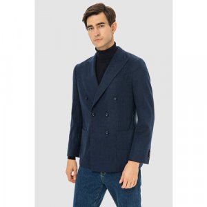 Пиджак , размер 52, синий KANZLER. Цвет: синий