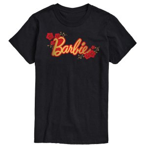 Красная футболка с цветочным рисунком и логотипом Big & Tall , Black черный Barbie