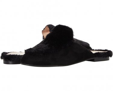 Лоферы Comb, цвет Black Suede/Faux Fur French Sole