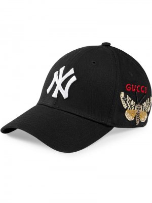 Бейсболка с заплаткой NY Yankees™ Gucci. Цвет: черный