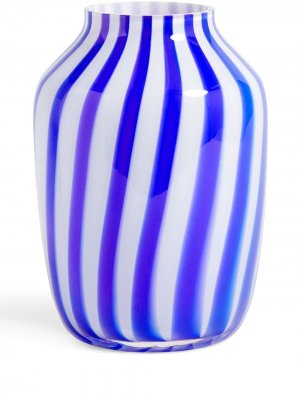 Высокая ваза в полоску HAY. Цвет: синий