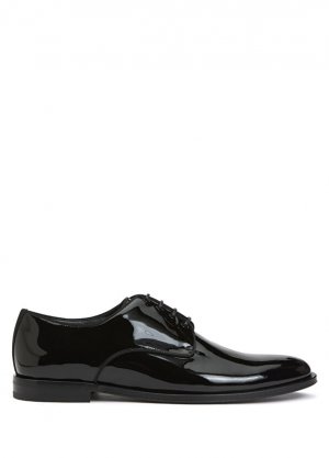 Черные мужские кожаные туфли-смокинги Dolce&Gabbana
