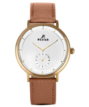 Profile Кожаный ремешок Кварцевые мужские часы с серебряным циферблатом 50246BZZ187 Westar