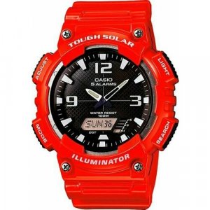 Наручные часы Analog AQ-S810WC-4A, красный, черный CASIO. Цвет: красный/черный