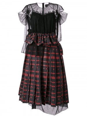 Платье с короткими рукавами Simone Rocha. Цвет: черный