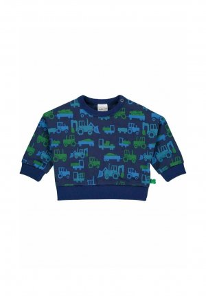 Толстовка Fred's World by Green Cotton, цвет deep blue happy point lime Fred's COTTON