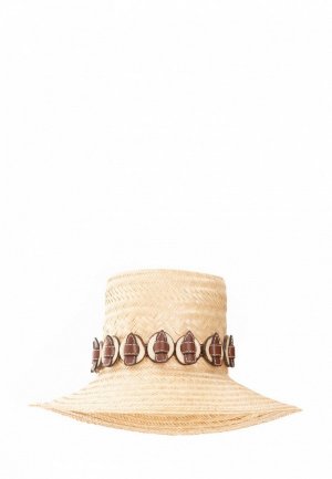 Шляпа The Ballen Wayuu Tagua. Цвет: бежевый
