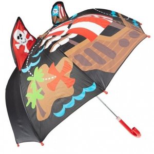 Зонт-трость , черный, красный playToday. Цвет: черный/черный-коричневый/коричневый/красный