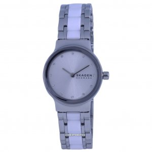 Freja Lille Кварцевые женские часы из нержавеющей стали с белым циферблатом SKW3010 Skagen