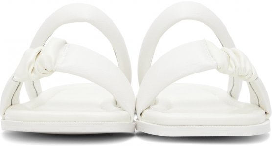 White Bold Strap Sandals Kim Matin. Цвет: white
