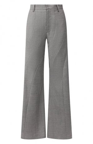 Расклешенные брюки Akira Naka. Цвет: серый