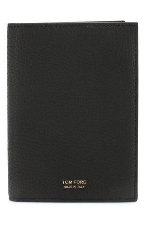 Кожаная обложка для паспорта Tom Ford. Цвет: чёрный