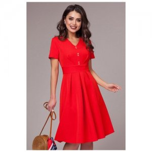 Красное платье с коротким рукавом (8319, красный, размер: 44) CHARUTTI. Цвет: красный