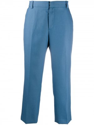 Укороченные брюки строгого кроя Viktor & Rolf. Цвет: синий