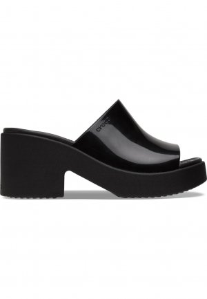 Туфли-лодочки на высоком каблуке BROOKLYN SLIDE HIGH SHINE , цвет black Crocs