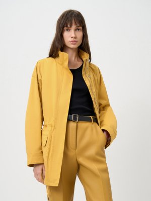 Куртка из хлопка 12 STOREEZ. Цвет: желтый